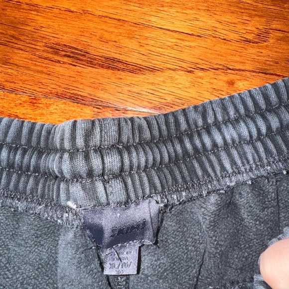 Skims boyfriend fleece straight leg sweatpants XL washed black - Picture 3 of 3